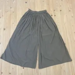 ガウチョパンツ ウエストゴム　UNIQLO ペチズボン付き　ブラウン系
