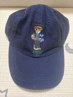 極美品 ポロラルフローレン ポロベア キャップ ネイビー バスケベア 極美品 ポロラルフローレン ポロベア キャップ ネイビー バスケベア