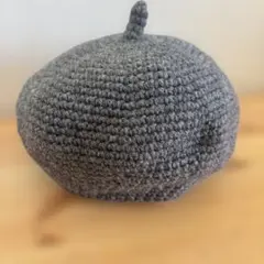 ハンドメイド品（作家様購入）どんぐりベレー帽　ベビー　グレー