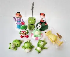 カエル　置物　ミニフィギュアセットのサムネイル