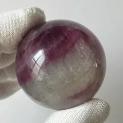 透明感◎ キャンディカラー フローライト スフィア 76g 約35.7mm