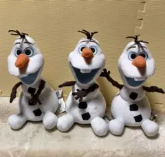 【今週末限定価格】ディズニー オラフ ぬいぐるみ 3体セット