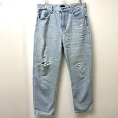 UNIQLO JEANS ライトブルーダメージジーンズ
