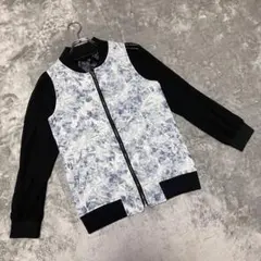 【イング】（M）ボンバージャケット シースルースリーブ ヴィンテージ系 総柄