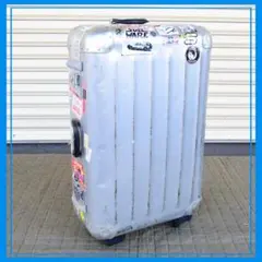 お洒落★キャリーケース　ステッカー　シルバー　キャリーバッグ　　キャリーカート