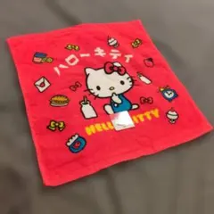 ハローキティ 赤いタオルのサムネイル
