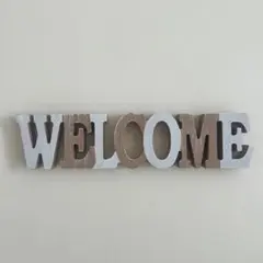 木製 WELCOME サイン