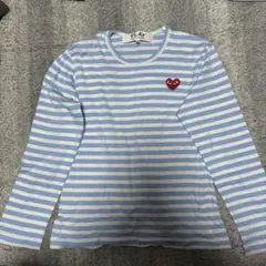 プレイコムデギャルソンパステルスカイブルーボーダー長袖Tシャツのサムネイル