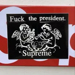 Supreme ステッカー Fuck the president