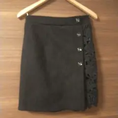 黒のレースサイドタイトスカート Mサイズ