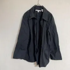 美品☆MERONA 長袖シャツ ブラック【XL】