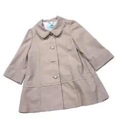 TOCCA ベージュ フリル付き襟 トレンチコート 110