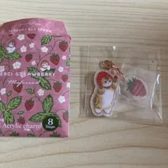 mofusand メルシーストロベリー トレーディング ミニアクリルチャーム