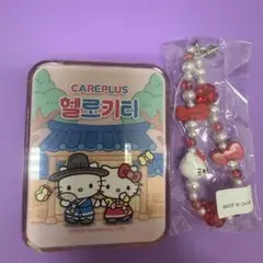 ハローキティ　ダニエル　韓国　ミラーケース　鏡　ストラップ