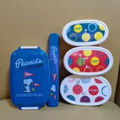 スヌ-ピ-お弁当箱(500ml)ランチボックス(L.M.S)箸（ケース付き）
