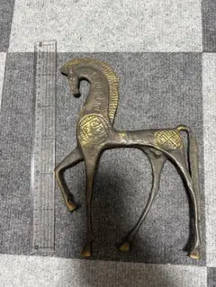 ブロンズ製　馬 約35cm 楽天市場】馬 ブロンズの通販