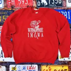 え*れ様 90s USA製 フルーツオブザルーム　スウェット 古着　IMCWA