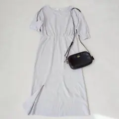 マーキュリーデュオ◇ロングワンピース サイドスリット スナ系 ワンホン F