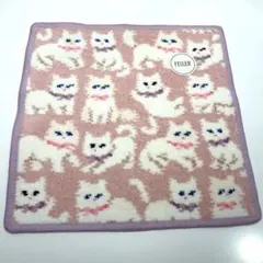 フェイラー ハンカチ モフモフネコチャン（WEB限定ペールパープル
