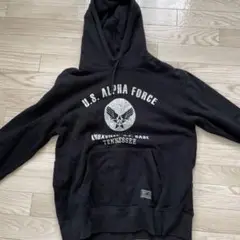 U.S. Alpha Force パーカー 黒