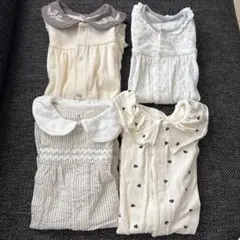 新生児 ベビー ロンパース 4点セット 60-70