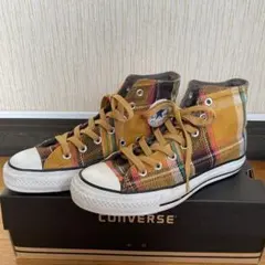 コンバース　オールスター　ハイカット　ネル　イエロー