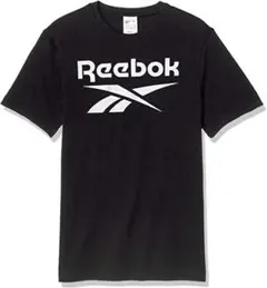 新品 M ★ Reebok リーボック スタックト Tシャツ ブラック 半袖