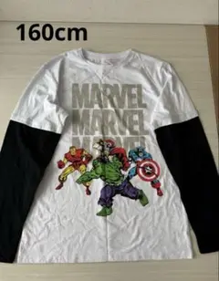 未使用　マーベル　長袖Tシャツ　男の子　ロンT トップス　160cm165cm