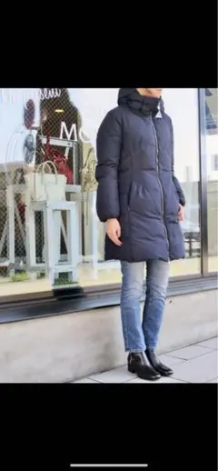 国内正規品 クリーニング済 モンクレール ダウン ネイビー レンヌ サイズ0
