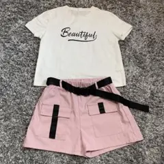 女の子向け夏服　セットアップ　140㎝のサムネイル