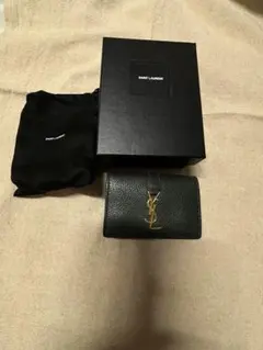 サンローラン 財布 三つ折り オリガミタイニーウォレット グリーン