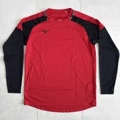 Mizuno 長袖シャツ M レッド