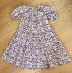 BONTON リバティ ティアード ワンピース 6A 美品