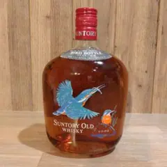 サントリーオールドウイスキー バードボトル (こあじさし)＋グラス Suntory Old 日本の鳥（こあじさし・メジロ・おおるり・ハヤブサ