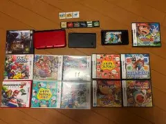 Nintendo 3DS LL レッド DS ブラック ソフトまとめ