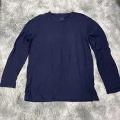 【美品】GLOBAL WORK グローバルワーク　無地　紺　長袖　シャツ　XL