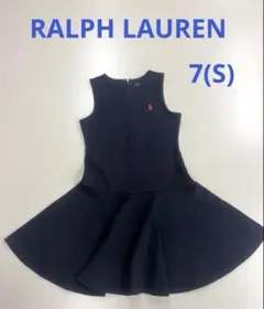 POLO RALPH LAUREN ノースリーブ ワンピース ネイビー　7(S)