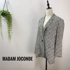 A703 MADAM JOCONDE テーラードジャケット 肩パッド 千鳥柄のサムネイル