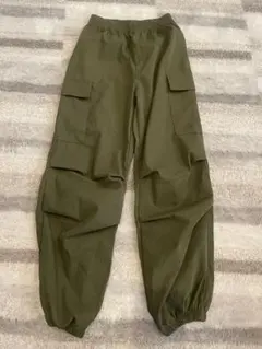 SHEINカーゴパンツ カーキ キッズ ロングパンツ140-146のサムネイル