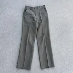 80s ヴィンテージ スラックス グレーカーキ フレア　Y2K グランジ