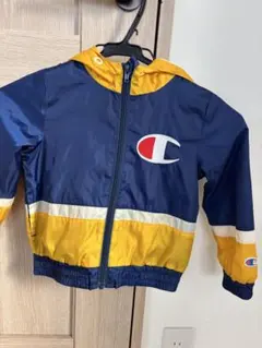 Champion フード付きジャケット 100cm ネイビー/イエロー