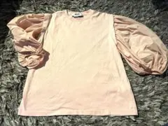 MSGM ピンク 半袖Tシャツ パフスリーブのサムネイル