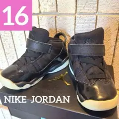 ♥️即発送♥️Jordan NIKEブラック スニーカー ベルクロ16センチ