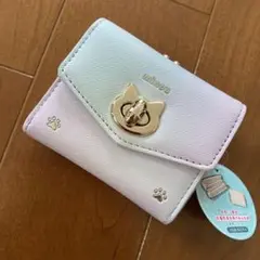 minou 猫モチーフ　三つ折り財布　①