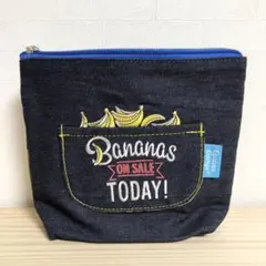 ポーチ　おさるのジョージ ワッペンジョージ W21×H17×D6cm