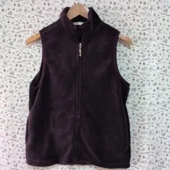 レディースフリース パープル ベスト　M