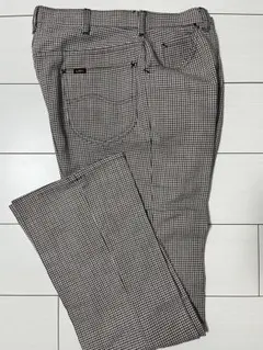 メンズ チェック スラックス