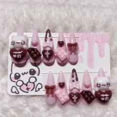 ♥124♥平成女児ネイルチップ