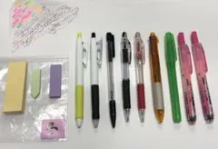 まとめてお買得☆ボールペン6本  蛍光ペン3本  付箋3点セット
