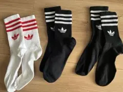 アディダス　ソックス3足セット レディースS/M 難あり